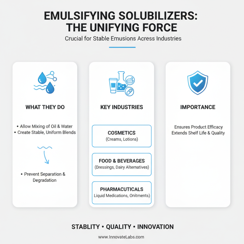 2026 Best Emulsifying Solubilizer Solutions for Your Needs?