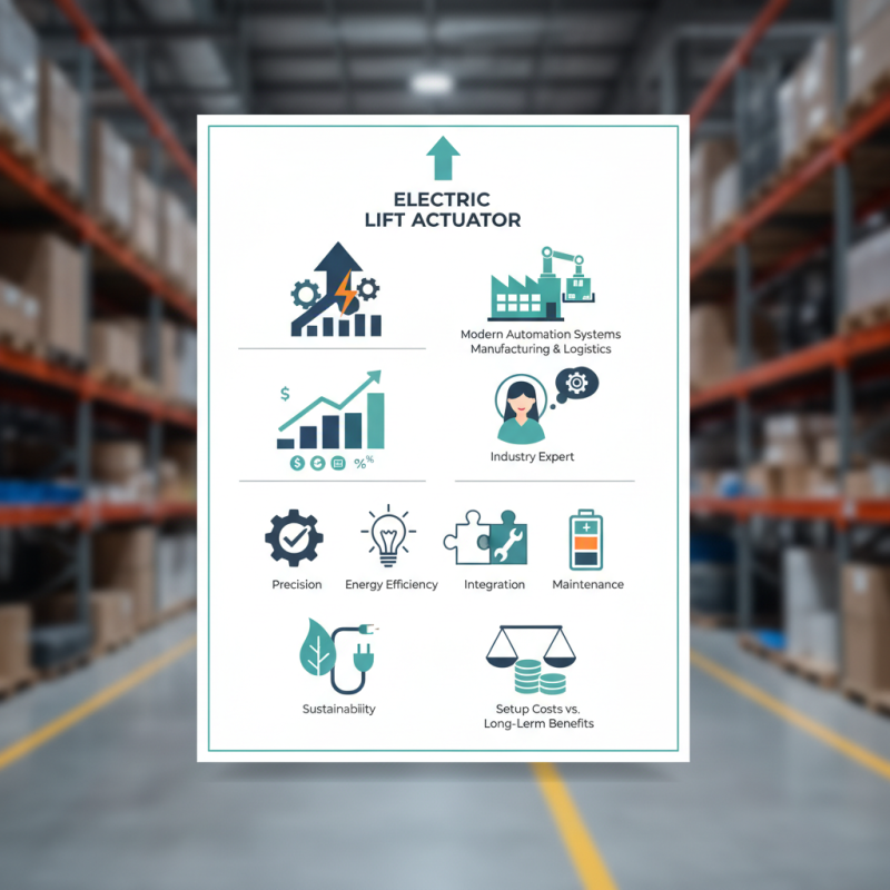 What Is an Electric Lift Actuator and How Does It Work?