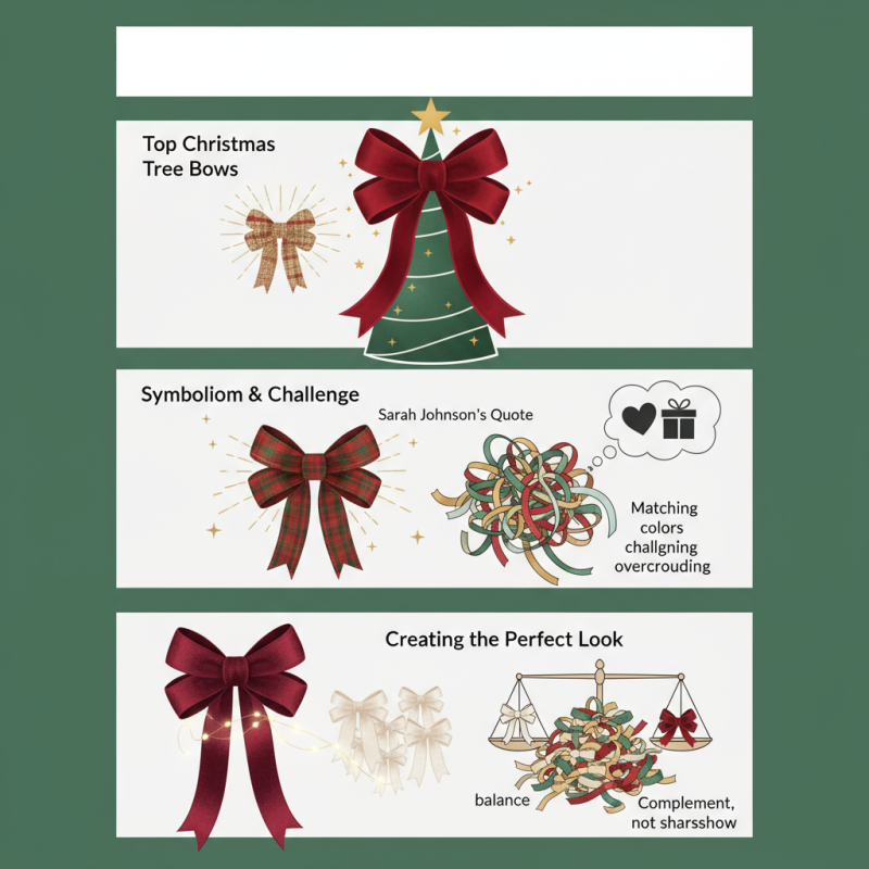 Top Christmas Tree Bows Ideas for a Festive Holiday Decoration