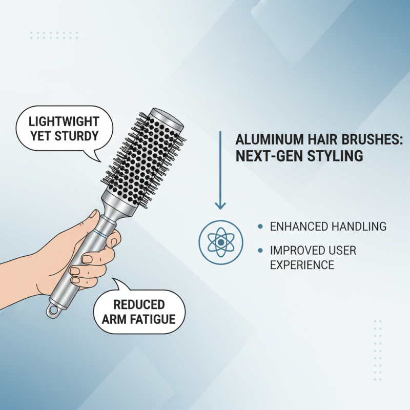 Custom Electroplate Green Hair Brush with Aluminum Tube Benefits?