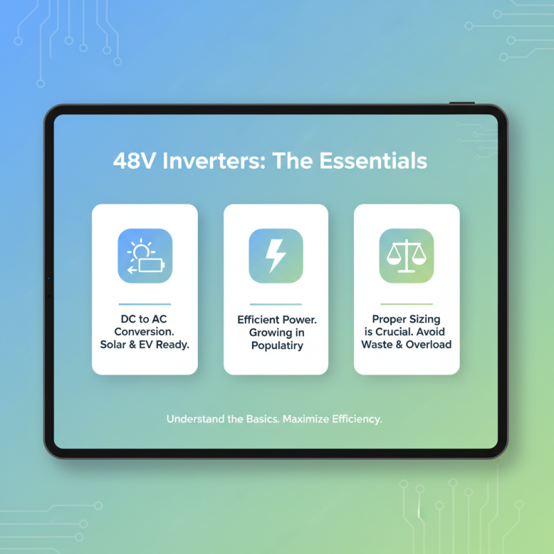 48V Inverter Tips for Efficient Power Conversion Guide?