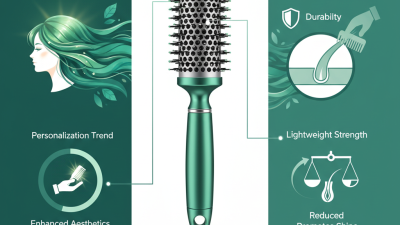 Custom Electroplate Green Hair Brush with Aluminum Tube Benefits?