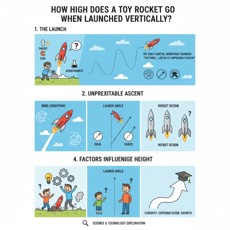 How High Does a Toy Rocket Go When Launched Vertically?