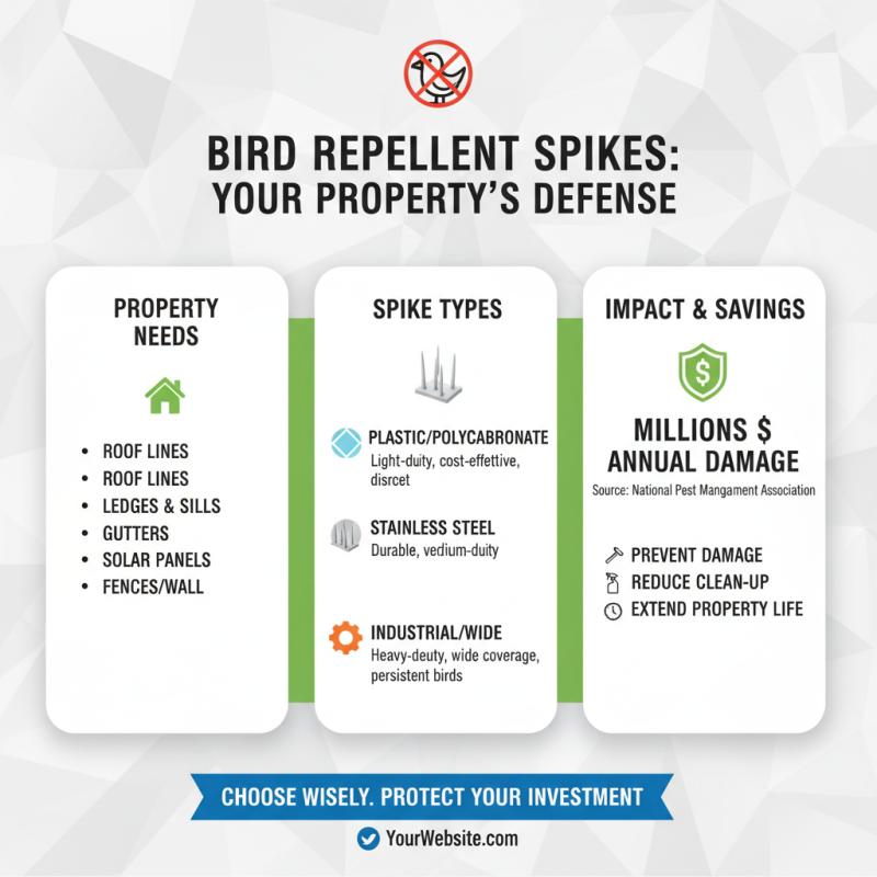 How to Use Bird Repellent Spikes Effectively for Your Property?