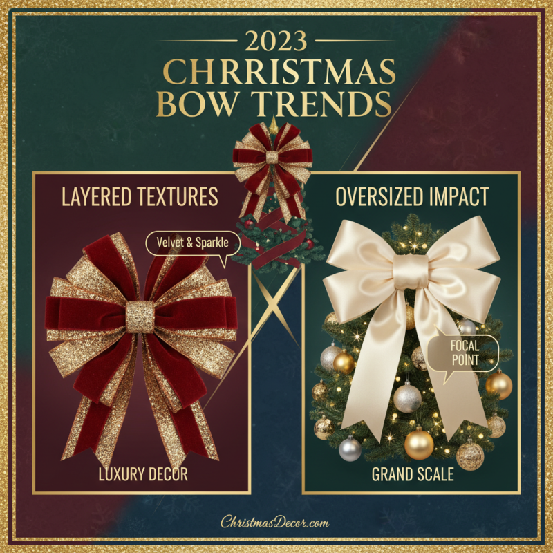 Top Christmas Tree Bows Ideas for a Festive Holiday Decoration