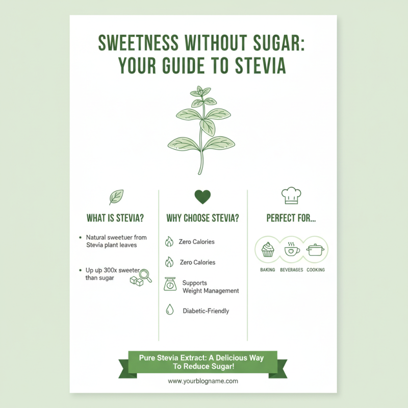 How to Use Pure Stevia Extract Powder for Sweetening?