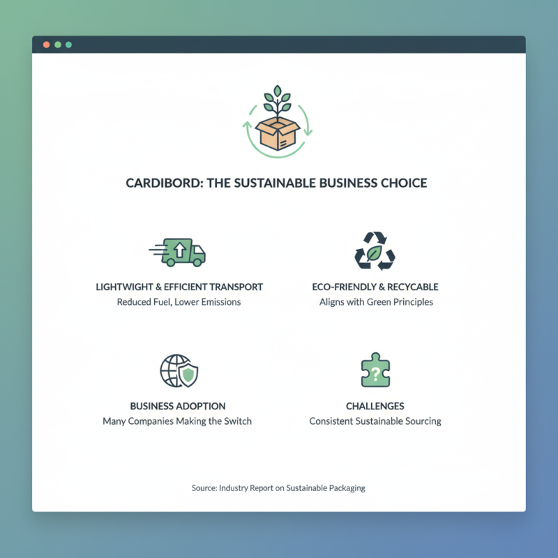 Top Benefits of Cardboard Packaging for Sustainable Business Practices?