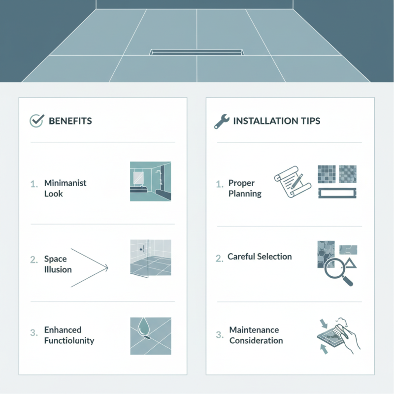 Invisible Shower Floor Drain Benefits and Installation Tips?