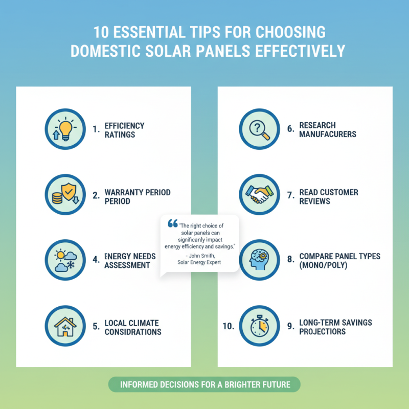 10 Essential Tips for Choosing Domestic Solar Panels Effectively?