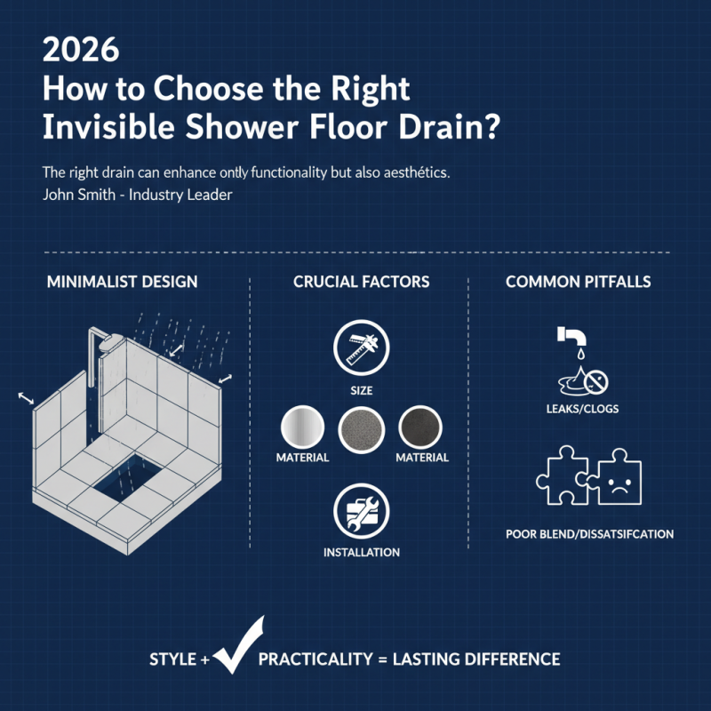 2026 How to Choose the Right Invisible Shower Floor Drain?