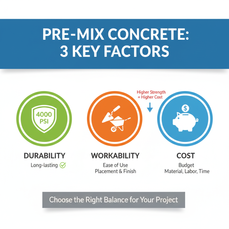 How to Choose the Right Pre Mix Concrete for Your Project?
