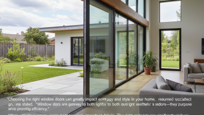 10 Best Window Doors for Energy Efficiency and Style?