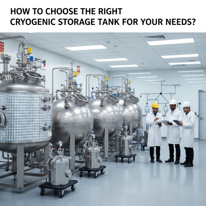 How to Choose the Right Cryogenic Storage Tank for Your Needs?