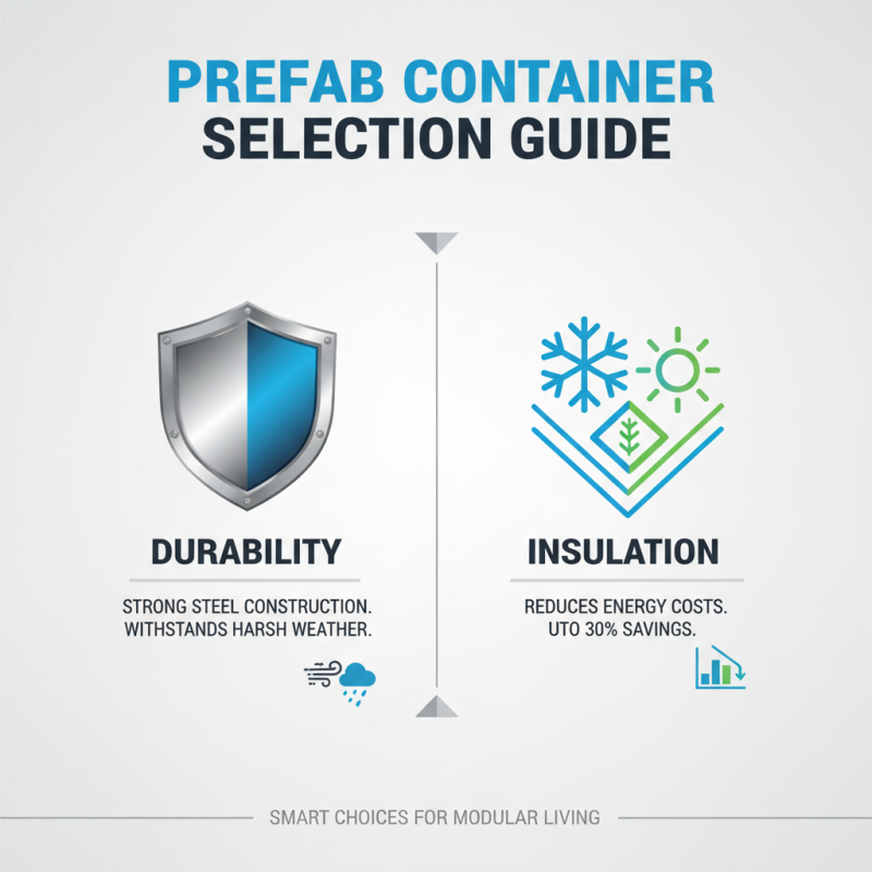 How to Choose the Best Prefab Container for Your Needs?