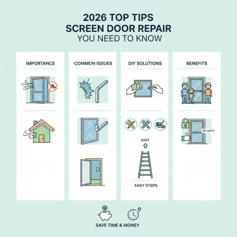 2026 Top Tips for Screen Door Repair You Need to Know?