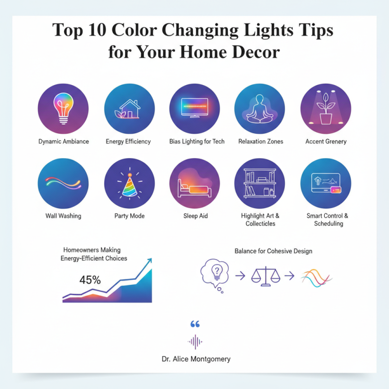 Top 10 Color Changing Lights Tips for Your Home Decor?