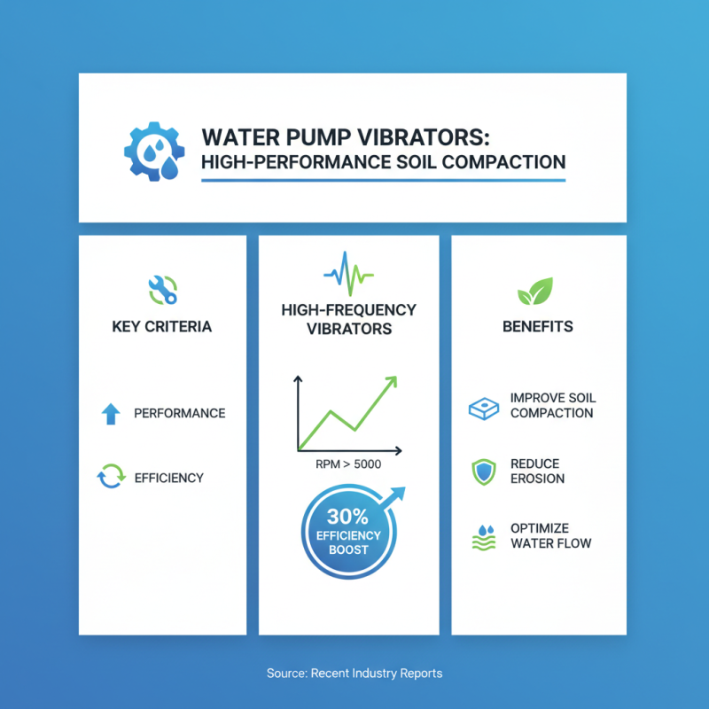2026 Best Water Pump Vibrator Options for Efficient Performance?