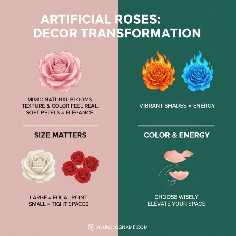 How to Create Beautiful Decorations with Artificial Rose?