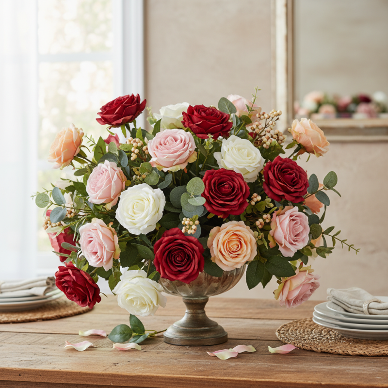 How to Create Beautiful Decorations with Artificial Rose?
