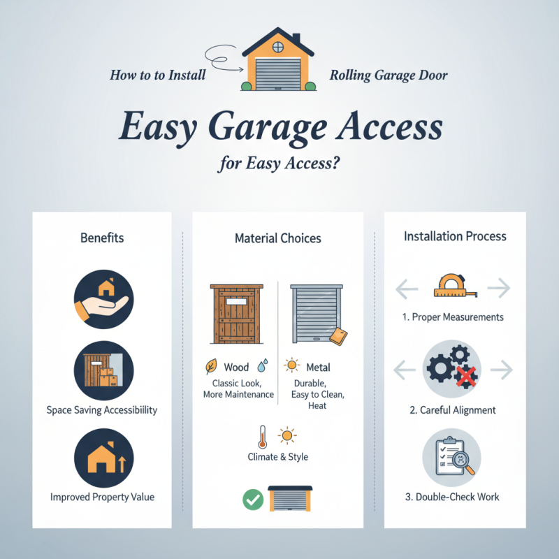 How to Install a Rolling Garage Door for Easy Access?
