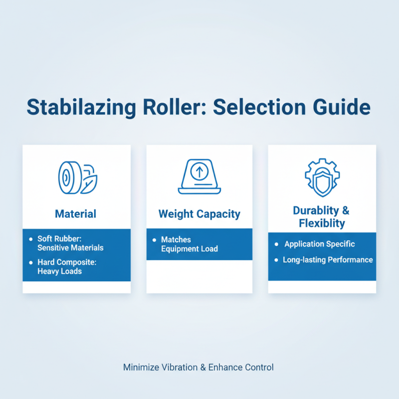 How to Choose the Right Stabilizing Roller for Your Equipment?
