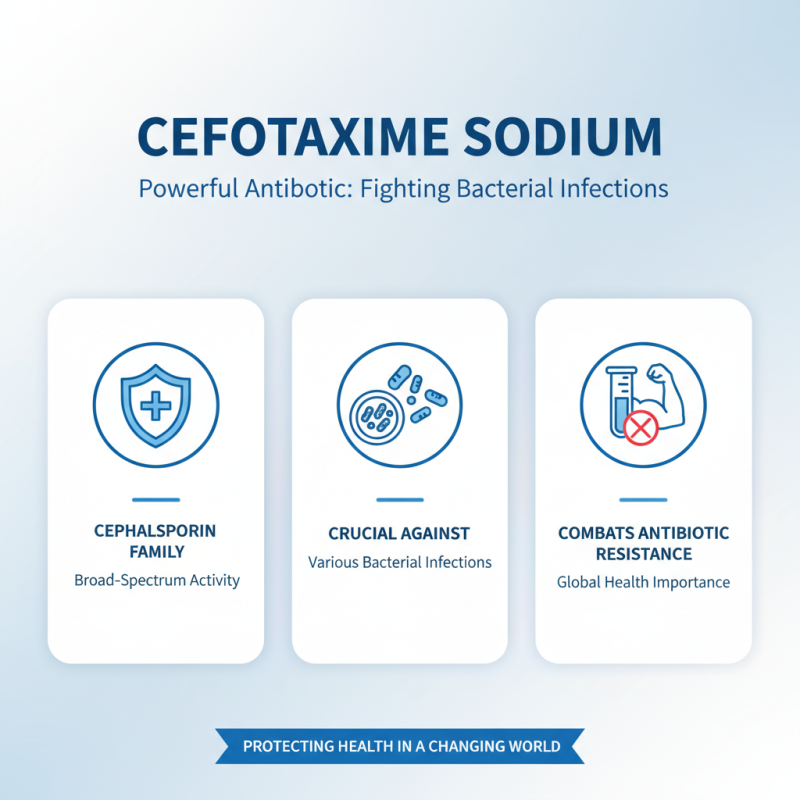 Why is Cefotaxime Sodium Important in Treating Bacterial Infections?