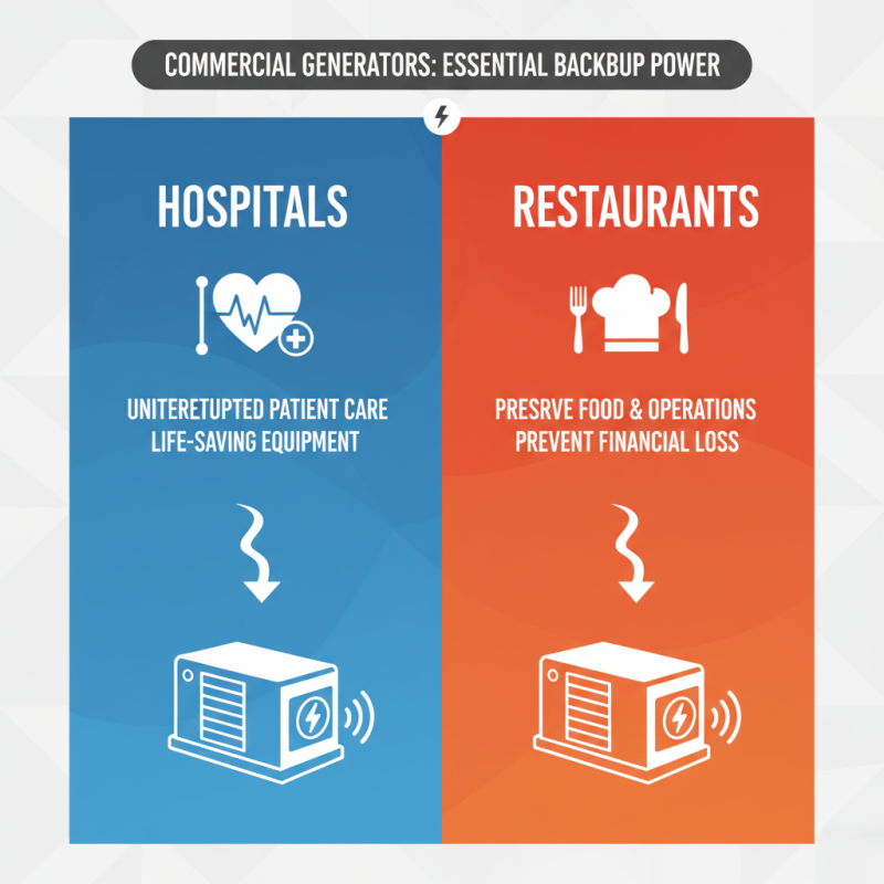 What is a commercial generator and how does it work?