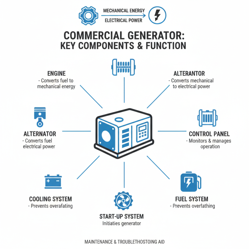 What is a commercial generator and how does it work?