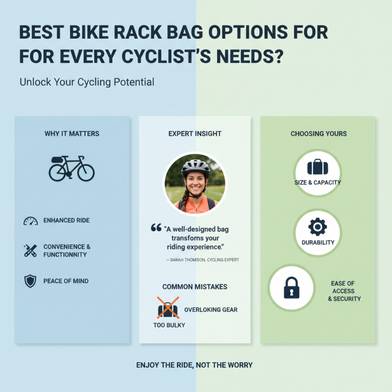 Best Bike Rack Bag Options for Every Cyclist's Needs?