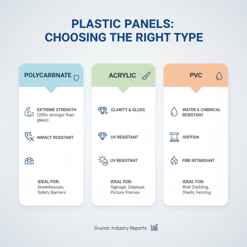 How to Choose the Right Plastic Panels for Your Project?