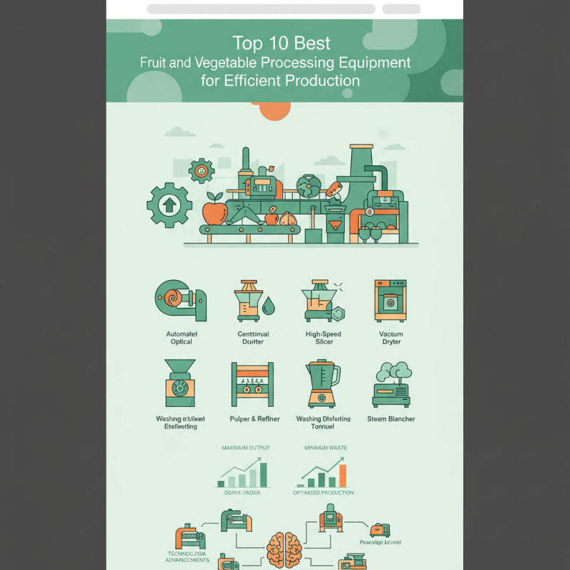 Top 10 Best Fruit and Vegetable Processing Equipment for Efficient Production?