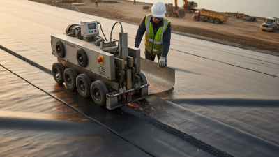 What is a geomembrane welding machine and how does it work?
