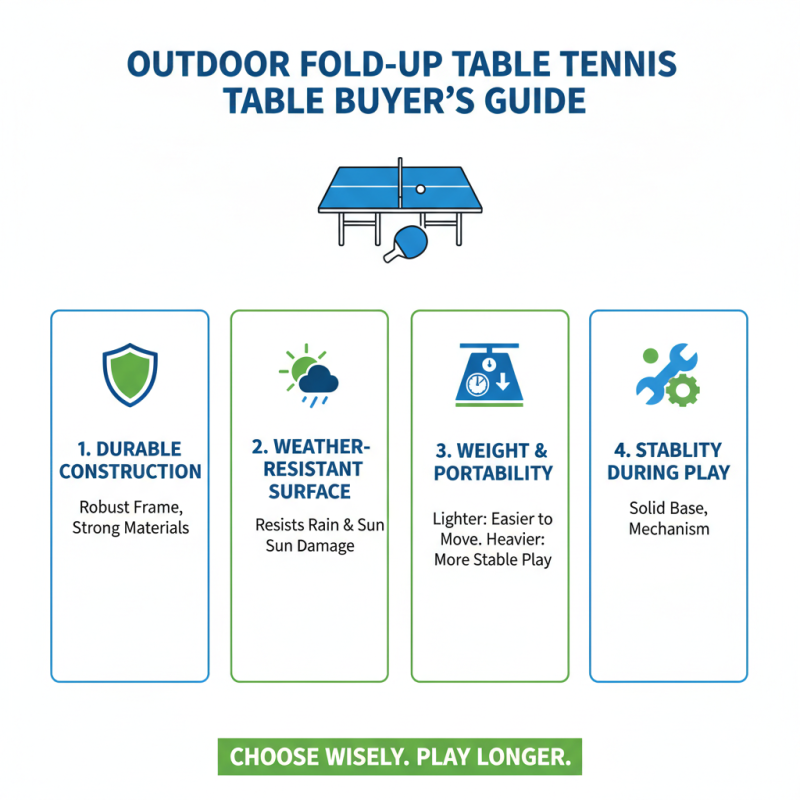 Top Outdoor Fold Up Table Tennis Tables for Your Next Game?