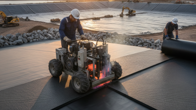 What is a geomembrane welding machine and how does it work?