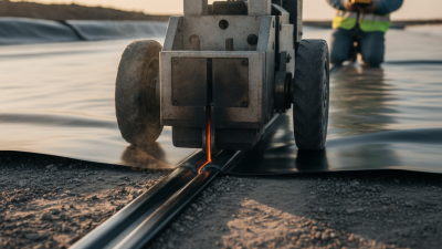 What is a geomembrane welding machine and how does it work?