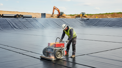 What is a geomembrane welding machine and how does it work?