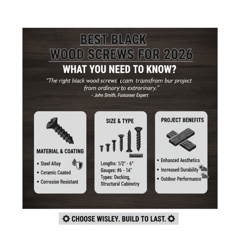Best Black Wood Screws for 2026 What You Need to Know?