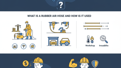 What is a rubber air hose and how is it used?