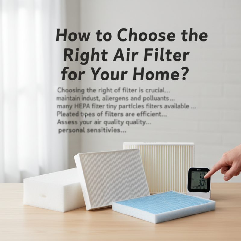 How to Choose the Right Air Filter for Your Home?