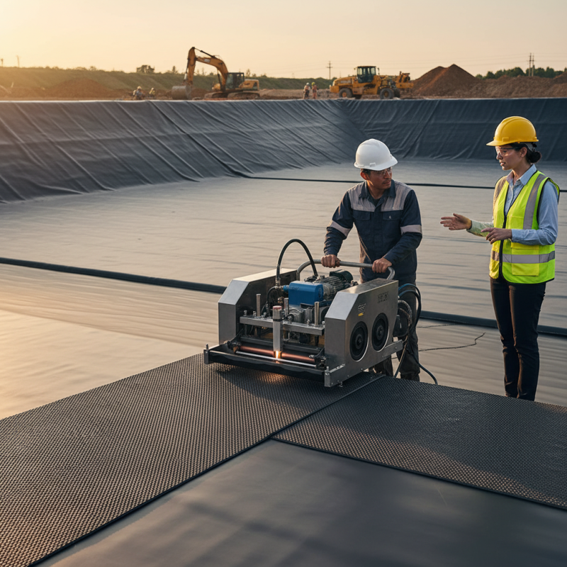 What is a geomembrane welding machine and its uses?