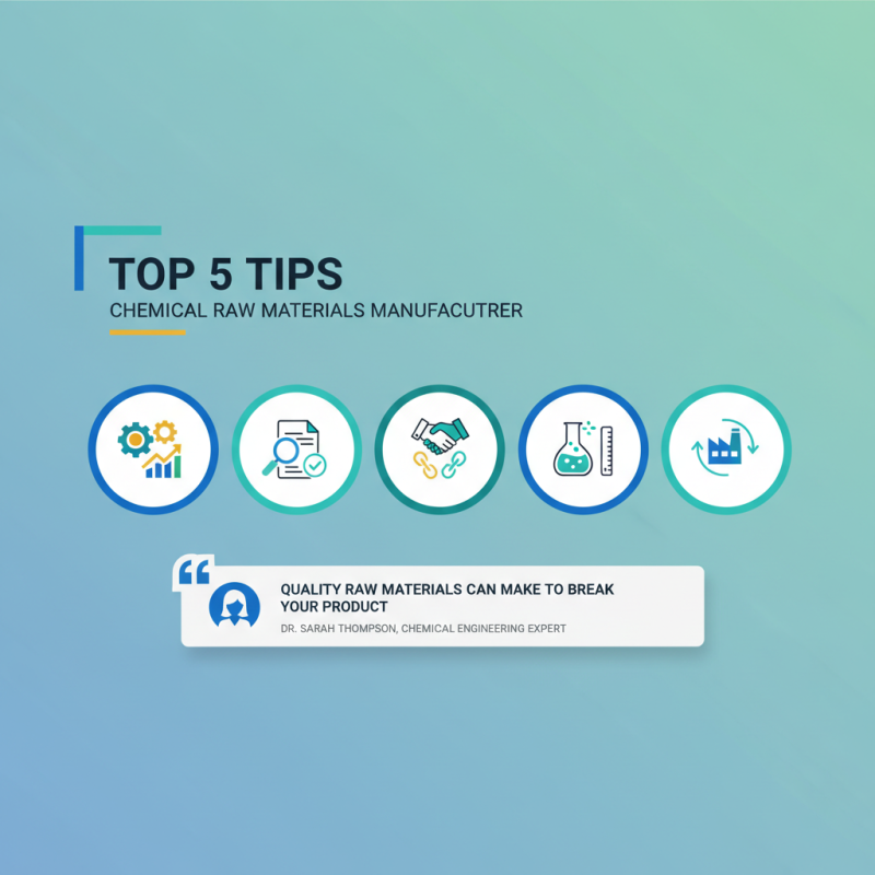 Top 5 Tips to Choose a Reliable Chemical Raw Materials Manufacturer?