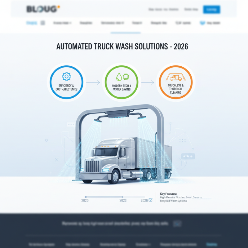 2026 Best Automated Truck Wash Solutions and Tips for Success?
