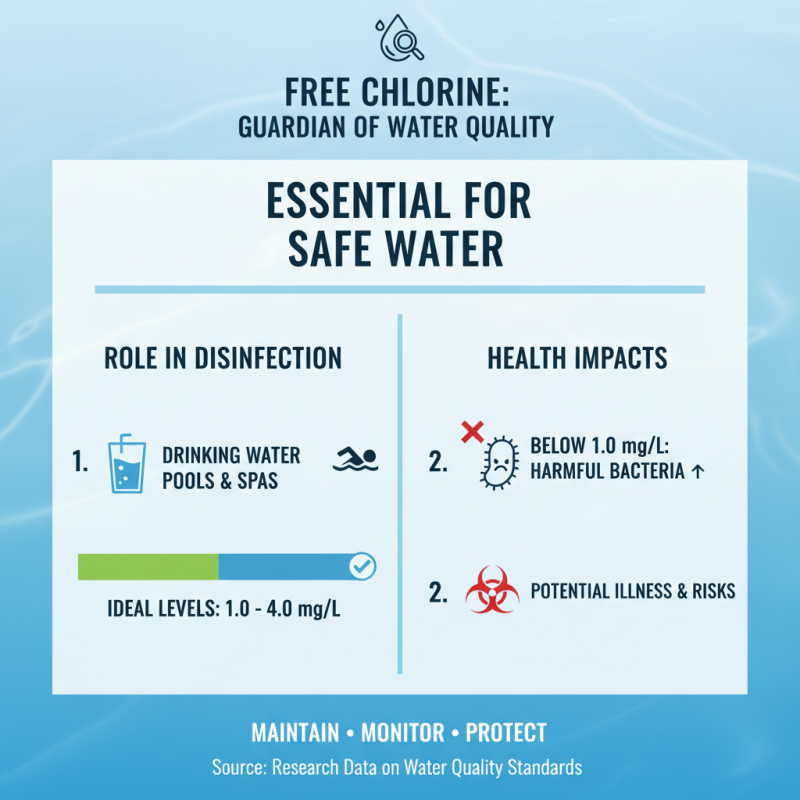 What is a free chlorine colorimeter and how is it used?