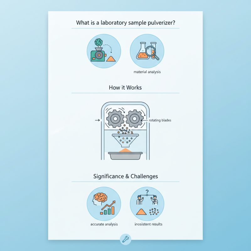 What is a laboratory sample pulverizer and how does it work?
