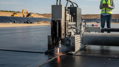 What is a geomembrane welding machine and how does it work?