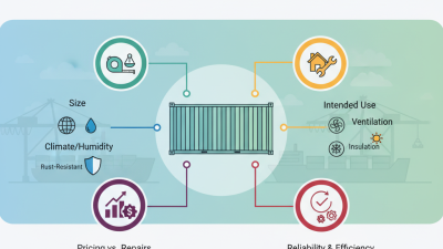 Top Tips for Choosing the Right Sea Can Container for Your Needs