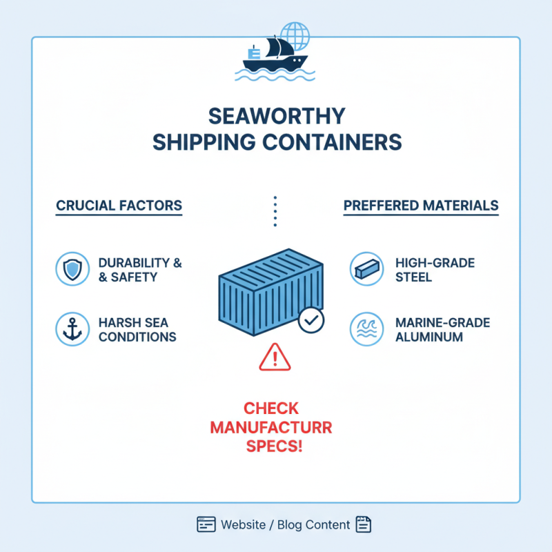 10 Essential Tips for Choosing a Seaworthy Container for Shipping