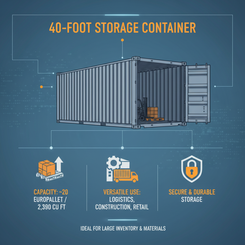 What is a 40 Foot Storage Container and How is it Used?