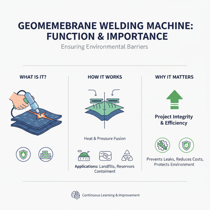 What is a geomembrane welding machine and how does it work?