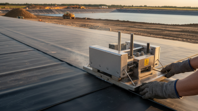 What is a geomembrane welding machine and its applications?